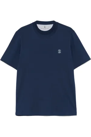 Brunello Cucinelli T-shirt med logotryk