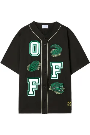 OFF-WHITE Croco baseball-skjorte