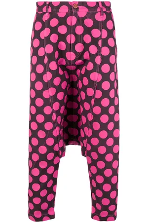 Comme des Garçons Prikkede bukser med sænket skridt