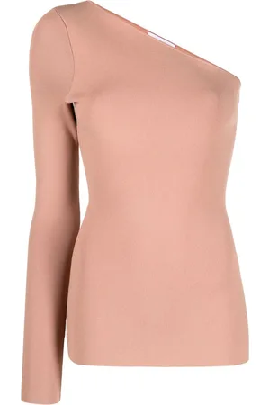 Victoria Beckham Ribbet tanktop med én skulder