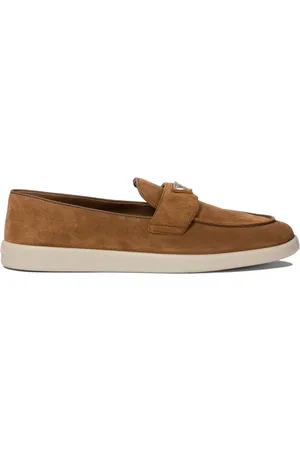 Prada Loafers med emalje-logo