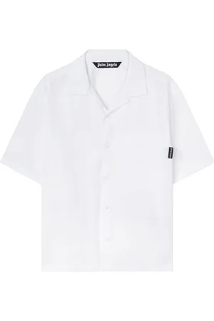 Palm Angels Klassisk skjorte med buet logo