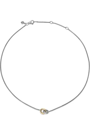 David Yurman Petite Cable Linked halskæde i 14 karat guld (15 mm)
