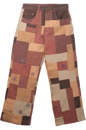 Glass Cypress Militær-jeans med patchwork