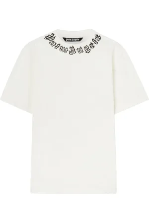 Palm Angels T-shirt med logo ved halsen