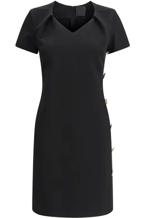 Givenchy Kort punto-milano kjole med knapdetalje