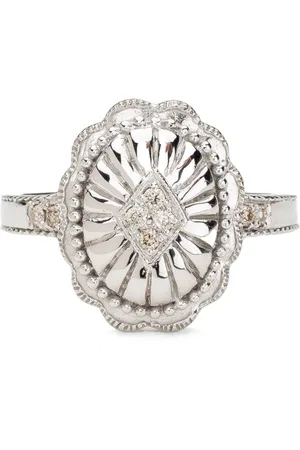 DE JAEGHER Sterling silver Cow Boy Dream diamond ring