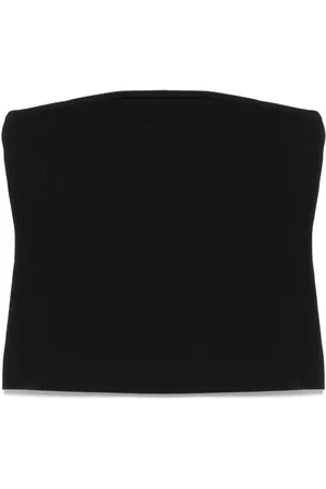 MATTEAU Stropløs cropped strikket top