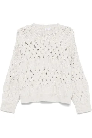 Brunello Cucinelli Kabelstrikket sweater