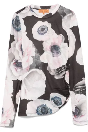 STINE GOYA Langærmet asymmetrisk top