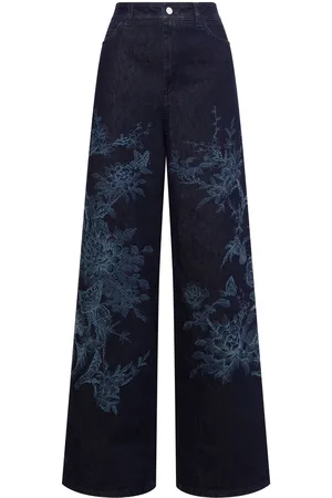 Alberta Ferretti Jeans med blomstertryk