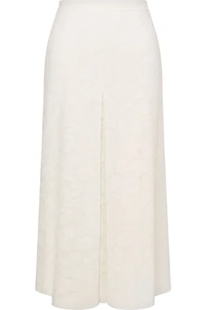 Serafini Midi nederdel med blomsterblonder