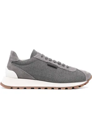 Brunello Cucinelli Sneakers med ruskindspaneler