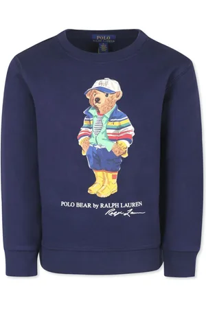 Ralph Lauren Sweatshirt med Polo Bear-tryk
