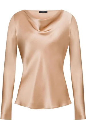 Alberta Ferretti Bluse med satin-finish