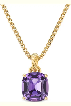 David Yurman Marbella ametystvedhæng i 18 karat guld (12 mm)
