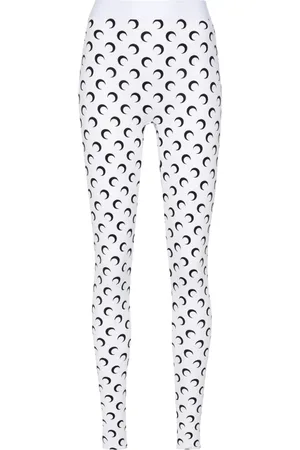 Marine Serre Leggings med halvmånetryk