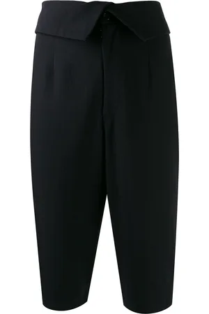Comme des Garçons 1988 foldbare knælange bermudas-shorts med bånd i taljen