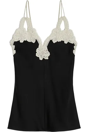 Jil Sander Top med blomsterbroderi