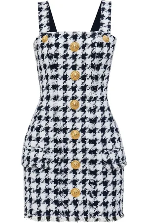 Balmain Kort kjole i tweed
