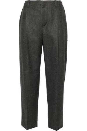 Brunello Cucinelli Cropped bukser med meleret effekt