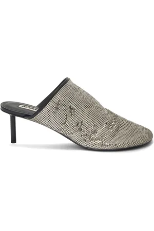 Jil Sander Mules i paillet-mesh