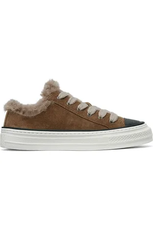Brunello Cucinelli Sneakers i ruskind