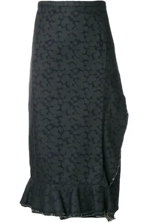 Comme des Garçons Slå om-denimnederdel
