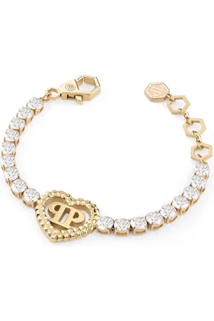 Philipp Plein Tennis-armbånd med hjertemotiv