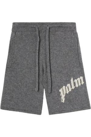 Palm Angels Strikkede shorts med logo
