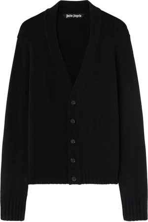 Palm Angels Strikket cardigan med knapper og logo
