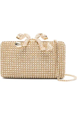 Self-Portrait Box-clutch med krystaludsmykning