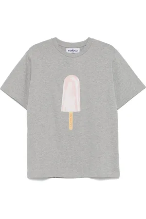 Fiorucci T-shirt med is-creme-tryk