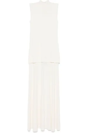 Jil Sander Lang kjole i crepe