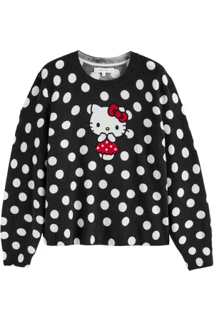 Chinti & Parker Hello Kitty sweater med polkaprikker