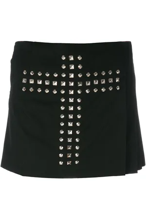 Comme des Garçons Overlappende shorts med nitte-shorts