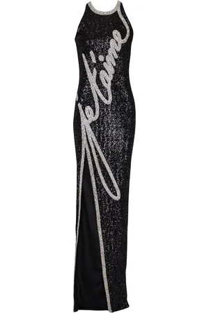Balmain Rhinstensudmykket kjole