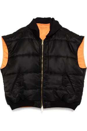 Vetements Bombervest med hætte og logo
