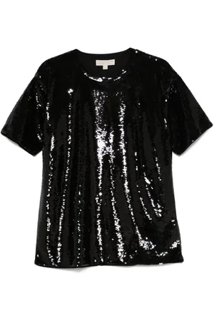 Michael Kors T-shirt i jersey med pailletter