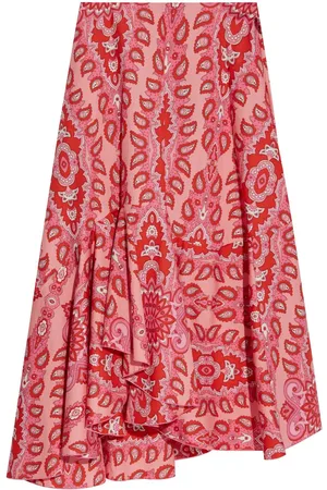 Etro Asymmetrisk nederdel med paisley-tryk