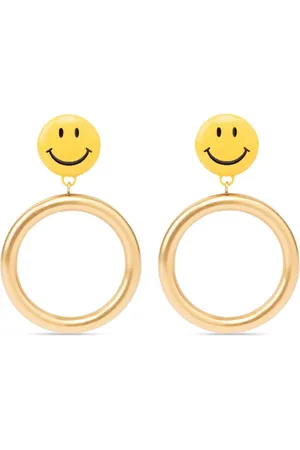 Moschino øreringe med smil-motiv