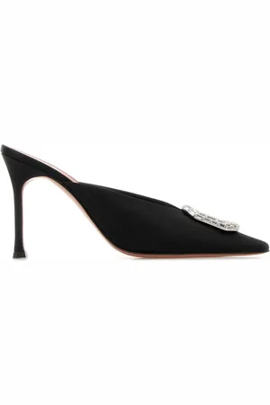 Amina Muaddi 90 mm Camelia mules