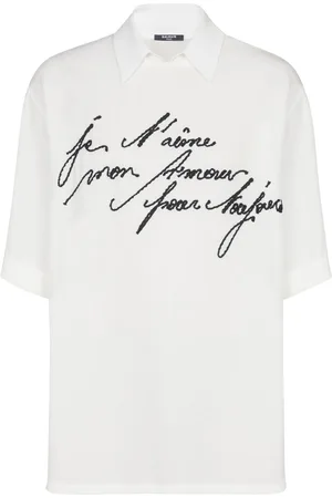 Balmain Polo med Love Letter-broderi