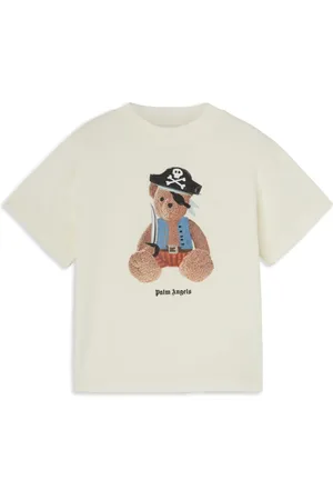 Palm Angels T-shirt med pirat bamsetryk