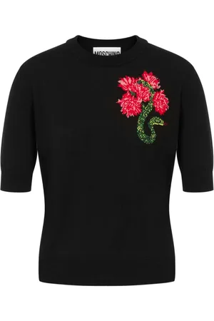 Moschino Strikket hat i jomfru-uld