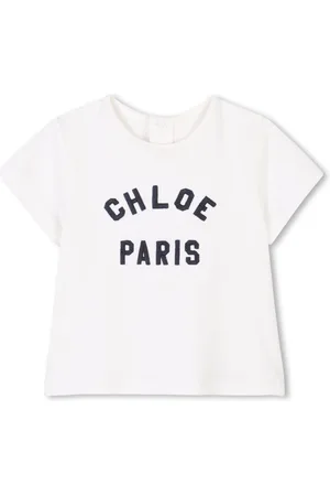 Chloé T-shirt med broderet logo