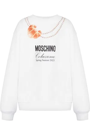 Moschino Sweatshirt med croissant-tryk