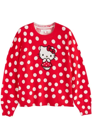Chinti & Parker Hello Kitty sweater med polkaprikker