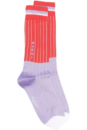 Marni Strømper med colourblock og logo