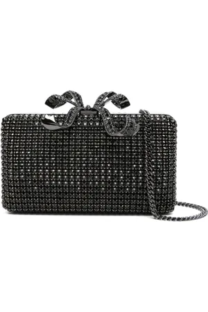 Self-Portrait Box-clutch med krystaludsmykning